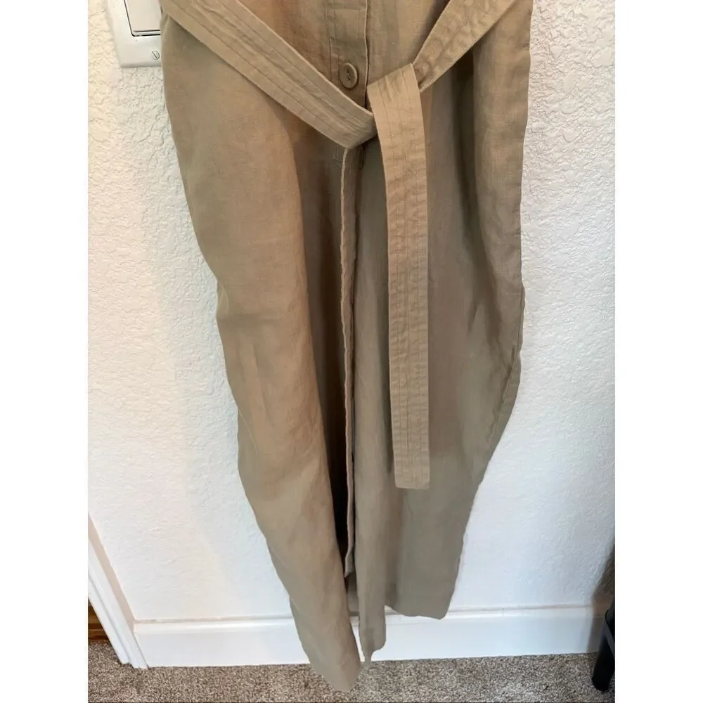 Everlane The Linen Jumpsuit in Seagrass Size 6